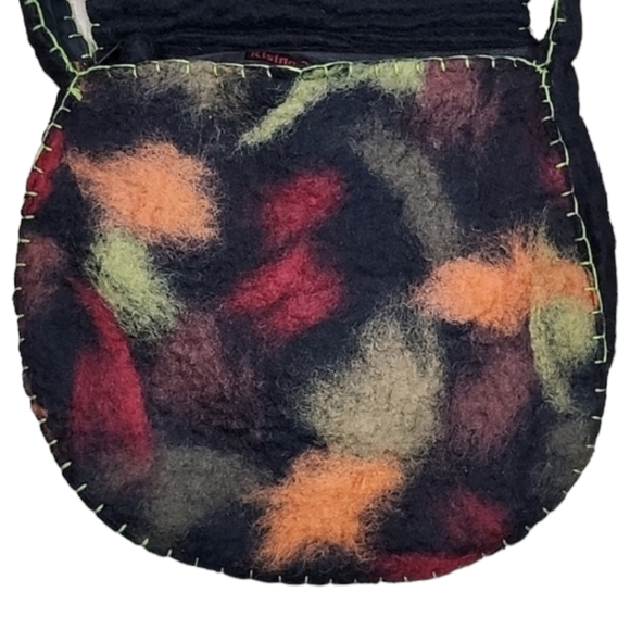 Rising tide artsy wool crossbody bag - Picture 2 of 6